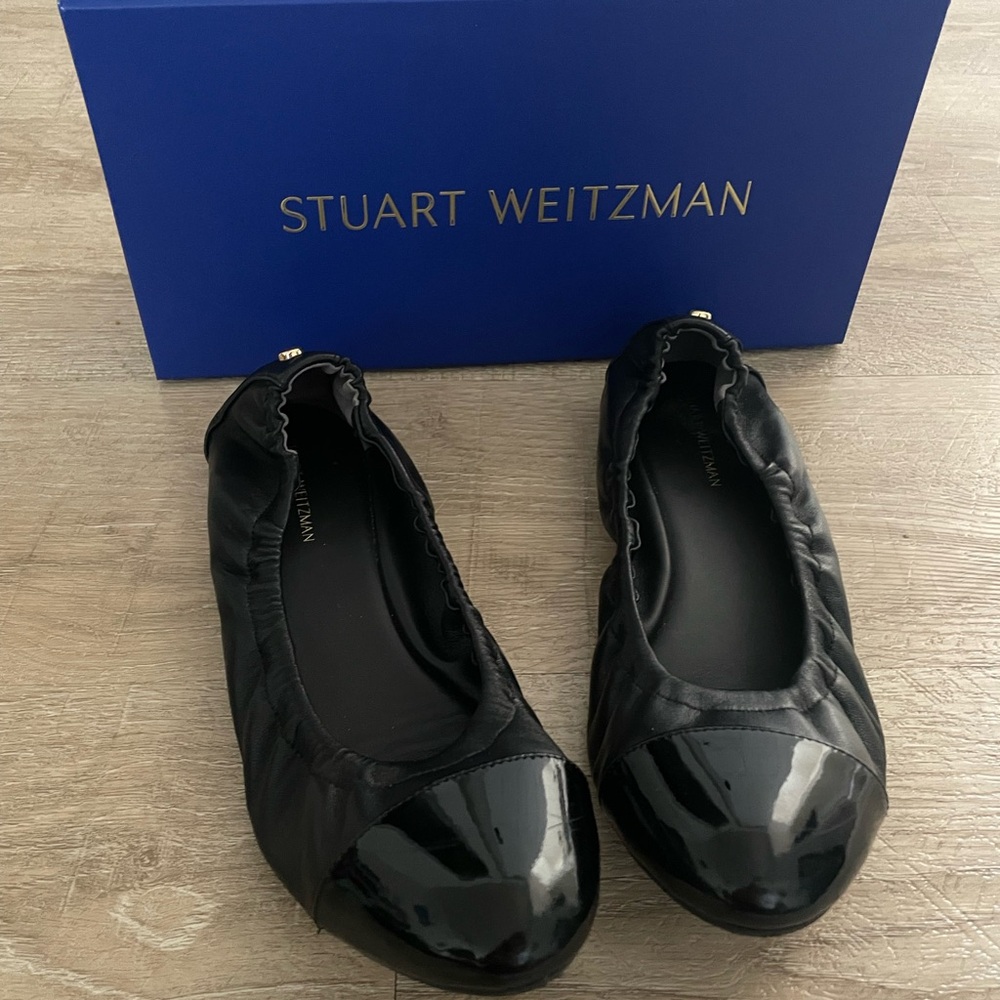 Stuart Weitzman ballet flats, black ballet flats, size 8